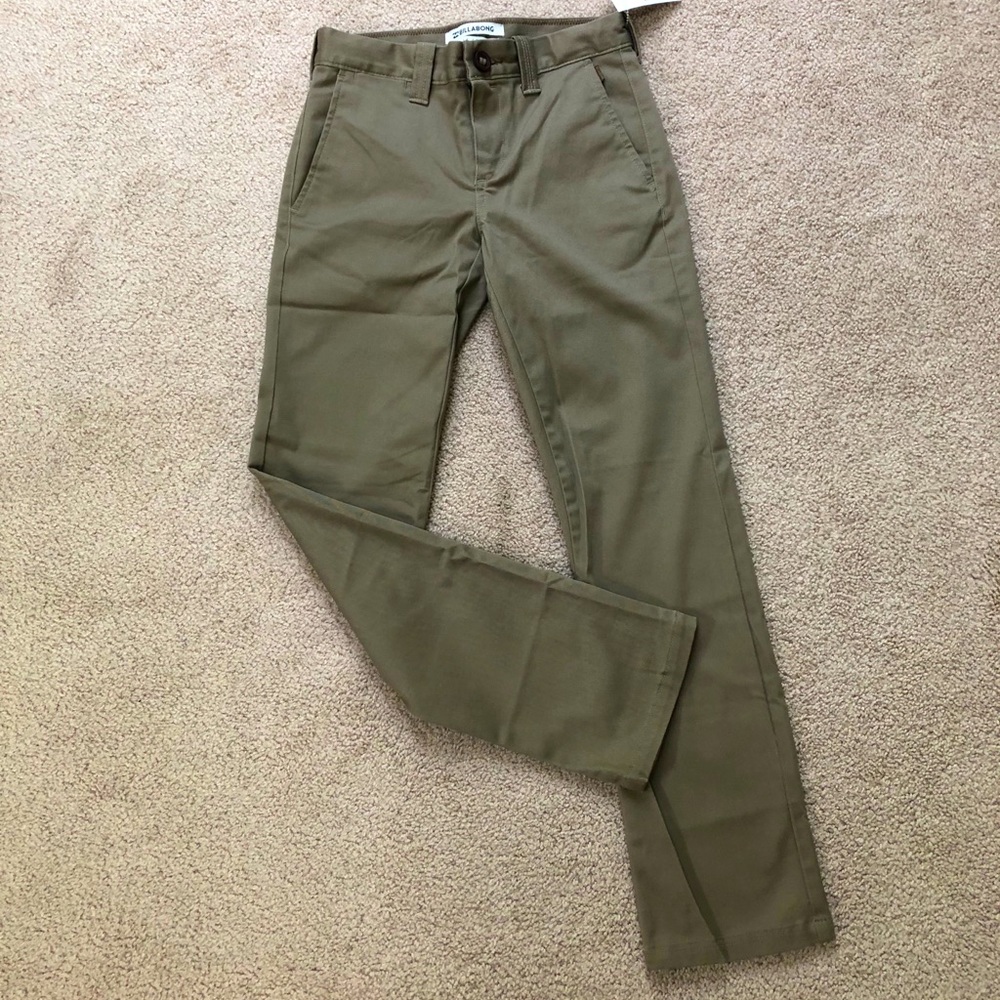 Boys size 24/8reg billabong pants NWT